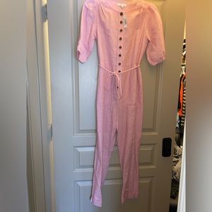 NWT Madewell pink jumpsuit, XXS